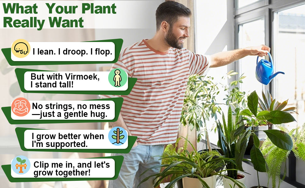 Plant watering scenes with playful text