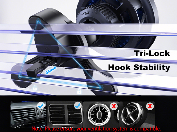 Car Mount Charger for MagSafe Wireless Car Charger Magnetic Phone Holder Mount with Cooling Fan