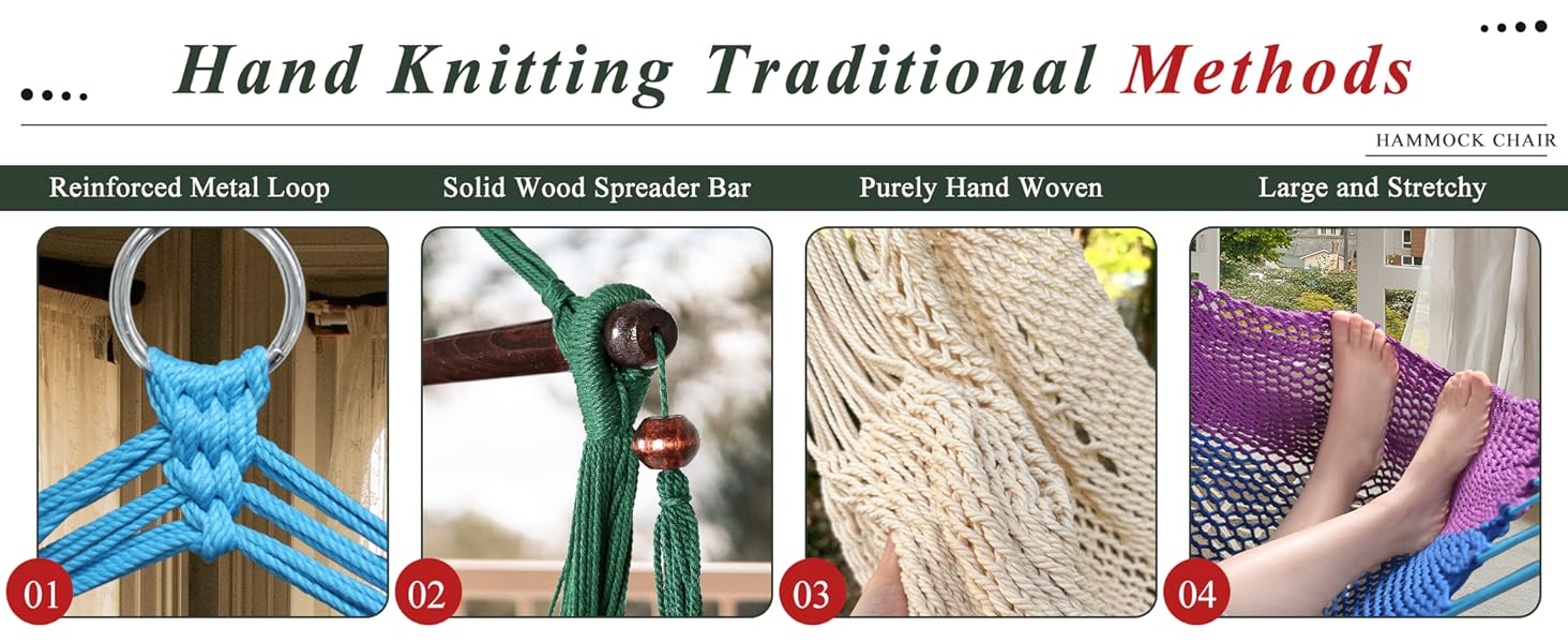 hand knitting woven chair