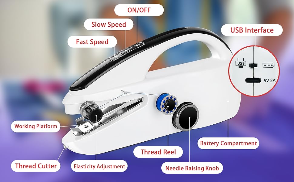 Portable Handheld Sewing Machine