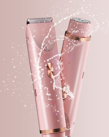 2-in-1 Bikini Trimmer for Women, Bikini Shaver with Dual Heads