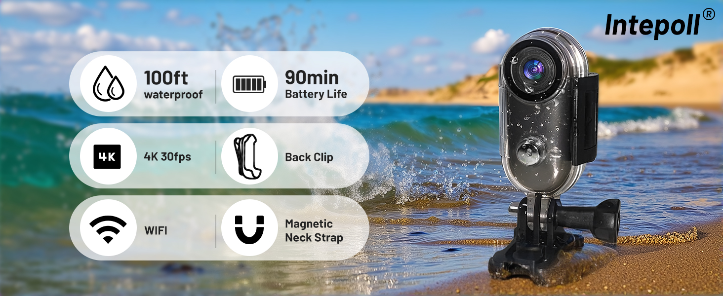waterproof body camera
