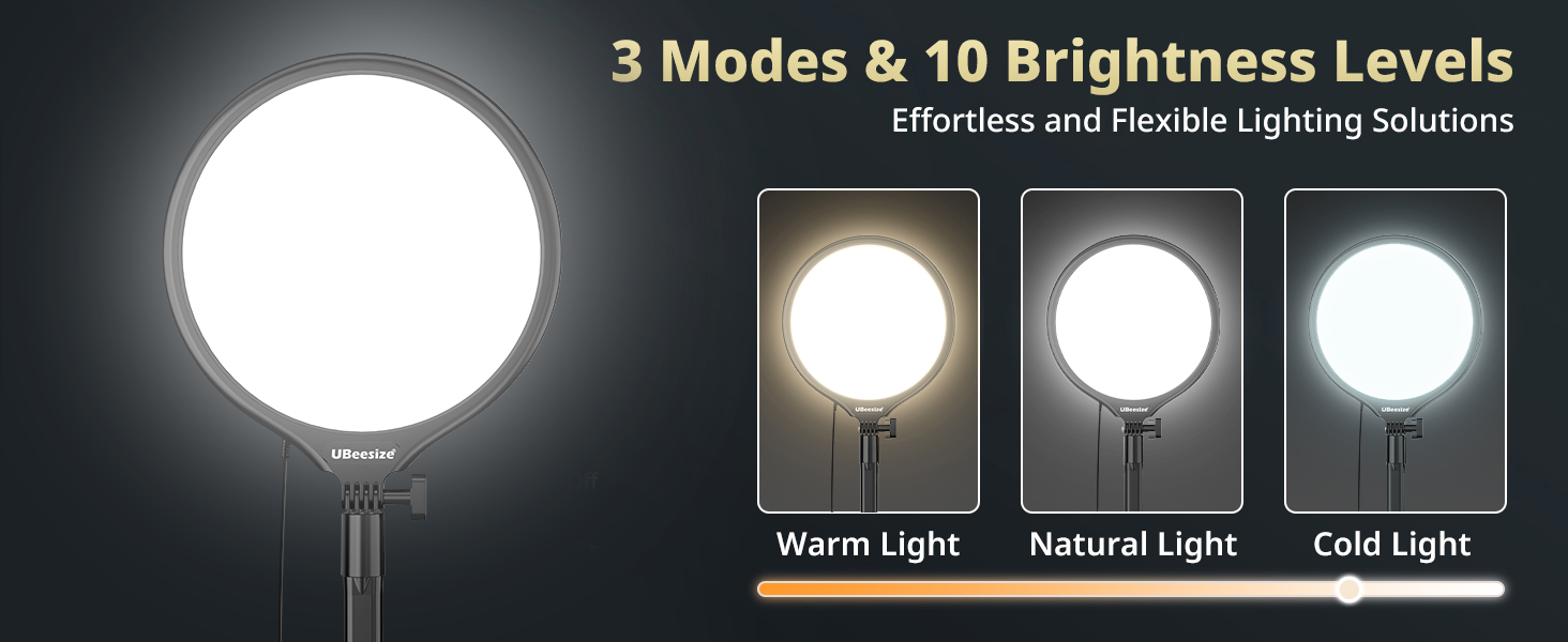 3 Modes &amp; 10 Brightness Levels