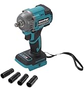 1/2 Inch Cordless Impact Wrench Compatible with Makita 18V Battery-550N.m(406Ft-lbs) Brushless Hi...