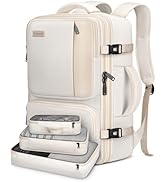 Vancropak Carry on Backpack, 47L Expandable Extra Large Travel Backpack with 3 Packing Cubes, Fli...