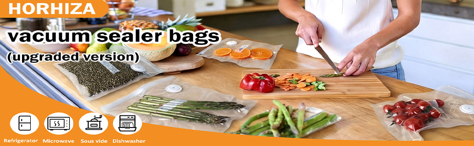 Reusable Vacuum Sealer Bags for Food