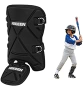 Hikeen Baseball Leg Guard Batter's Shin and Foot Shield with Adjustable Straps Batting Softball G...