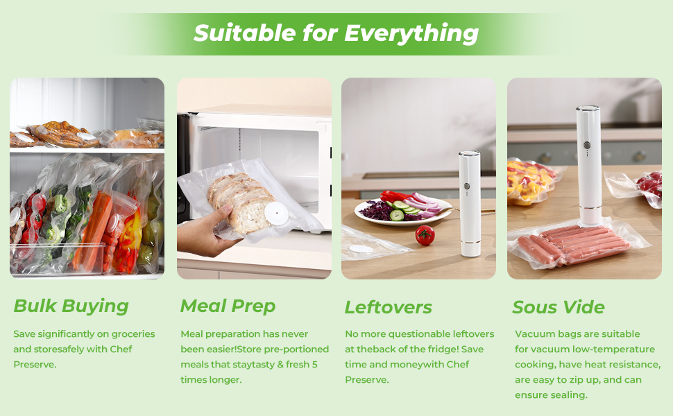 Vacuum Bags Automatic Vacuum Pump for Food Preservation