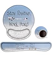 Lauspuck Keyboard Wrist Rest, Ergonomic Mouse Pad Wrist Support, Memory Foam Wrist Rest, Anti-Sli...