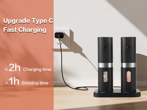 Rechargeable Salt and Pepper Grinder