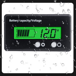 12V 24V 36V 48V Battery Capacity Indicator Golf Cart Voltage Meter, Monitor Gauge Voltmeter Testers