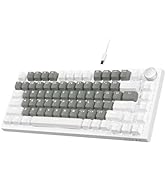 ATTACK SHARK Ajazz AK820 Hot Swappable Mechanical Keyboard 75% Percent,Gasket Mount Wired Gaming ...