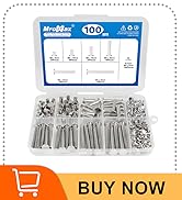 200Pcs (100Pair) M5 x 6/10/15/25/35/45 Silver Phillips Chicago Screws,Binding Screw Posts,Scrapbo...