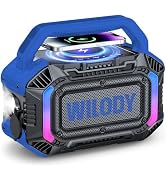 Wilody Speakers Bluetooth Wireless, 100W Loud Outdoor Speaker with Bass, IPX7 Waterproof Floatabl...