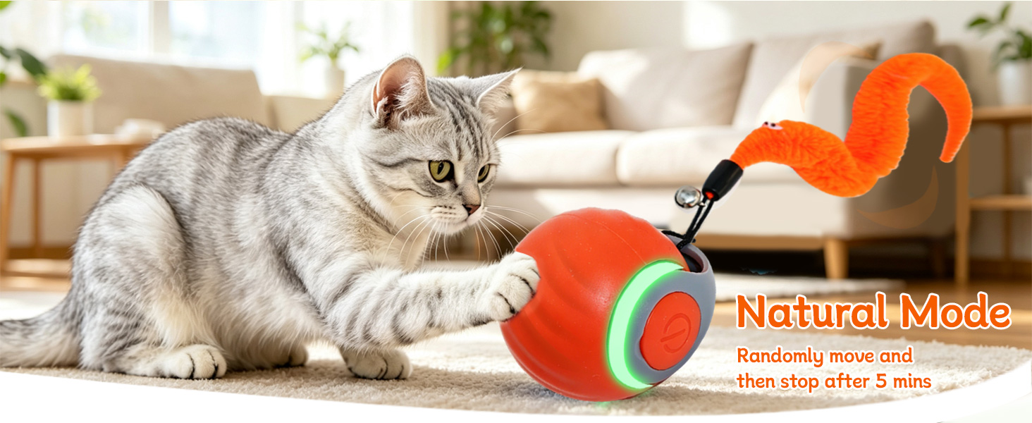 interactive automatic cat toy ball