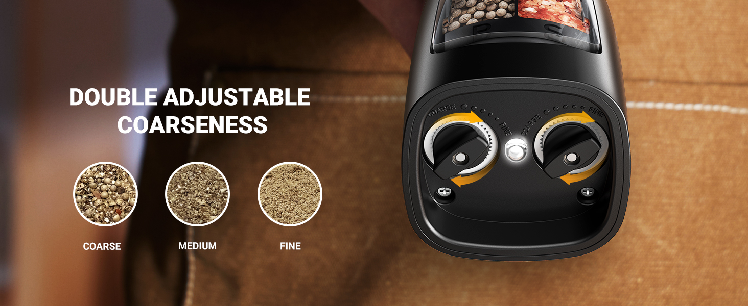 electric salt and pepper grinder usb rechargeable salt and pepper grinder set