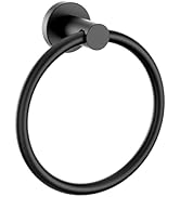 FORIOUS Towel Ring, SUS304 Stainless Steel Modern Hand Towel Holder Rack Hanger Round for Bathroo...