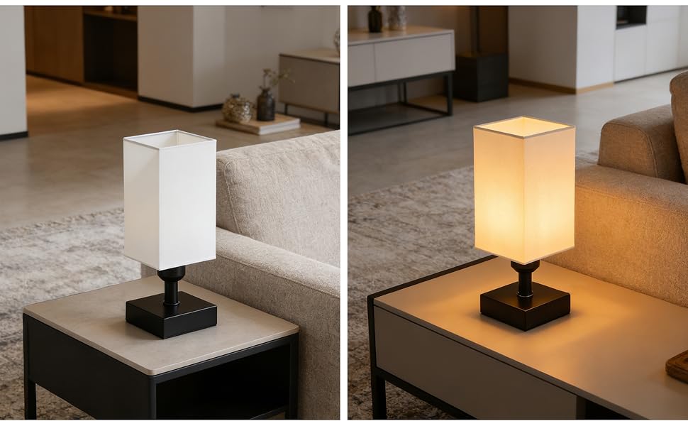 Fabric Bedroom Table Lamp