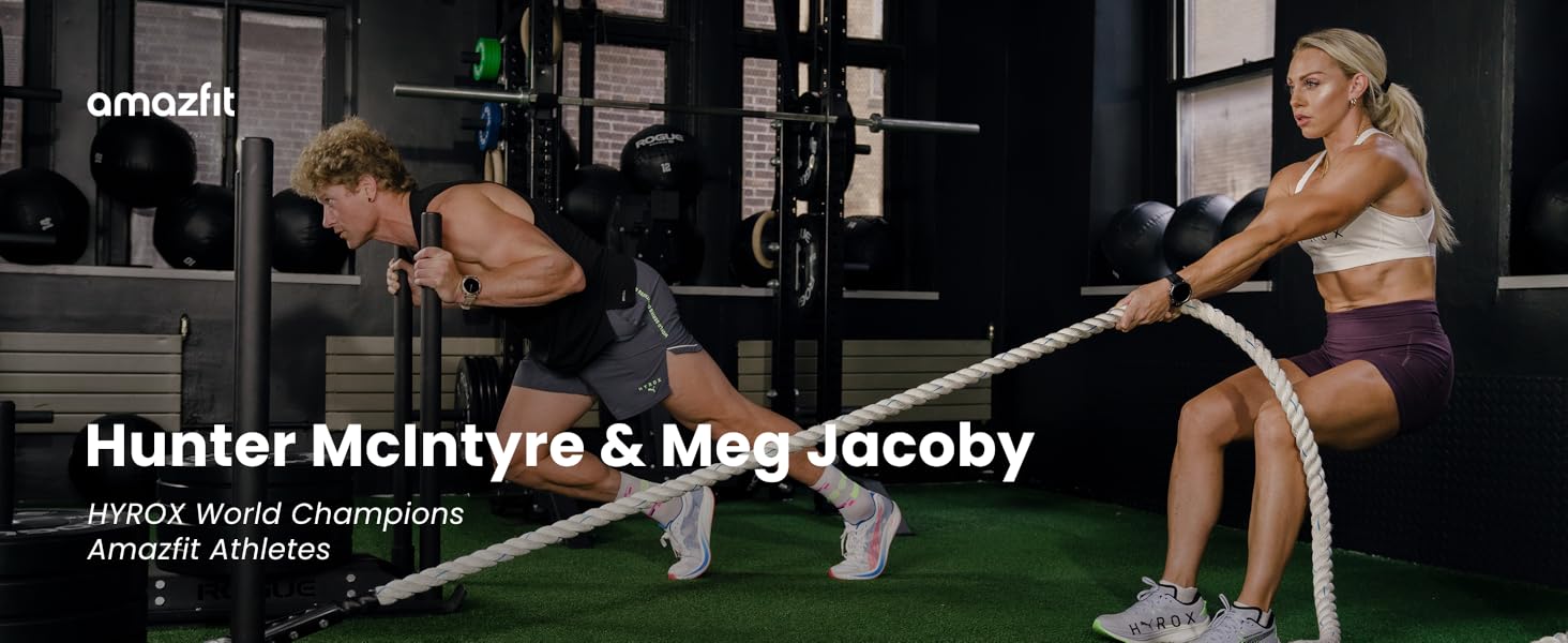 Hyrox World Champs Hunter McIntyre and Meg Jacoby