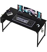 OLIXIS Computer Desk 63 Inch Home Office Desks for Small Spaces, Gaming Writing Study Work Table ...