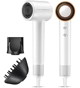 Hair Dryer, 150000 RPM High-Speed Blow Dryer with 500Million Negative Ions for Fast Drying, Light...