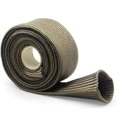 AggSound Heat Shield Sleeve 1" ID X 10' - Fuel Line Automotive Protection for Car Auto Spark Plug...