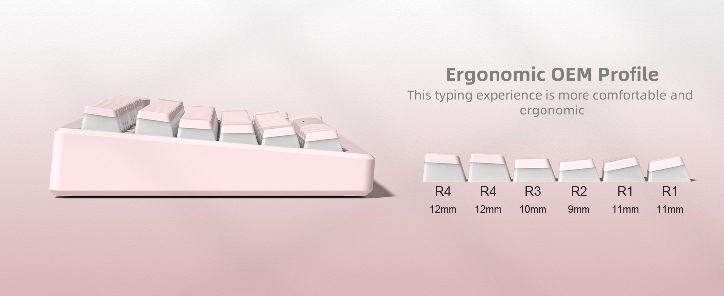 Womier Pudding Keycaps, Black PBT Keycaps 60 65 75 100 Percent 130 Keys, Shine Through Key Cap