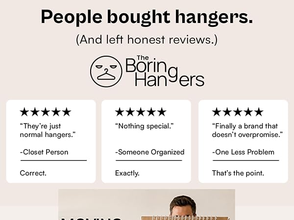 White closet hangers just normal hangers nothing special correct exactly right