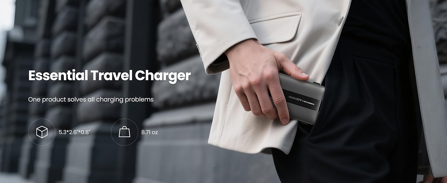 Essential Travel Charger-Black