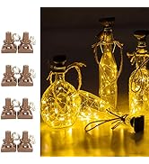 Solar Wine Bottle Lights Outdoor, 20 LED Cork Lights for Wine Bottles Waterproof, Fairy Lights So...