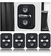 Figpade 4PCS Universal Silicone Car Door Latch Covers with Flag Pattern,Stylish Silicone Door Lat...