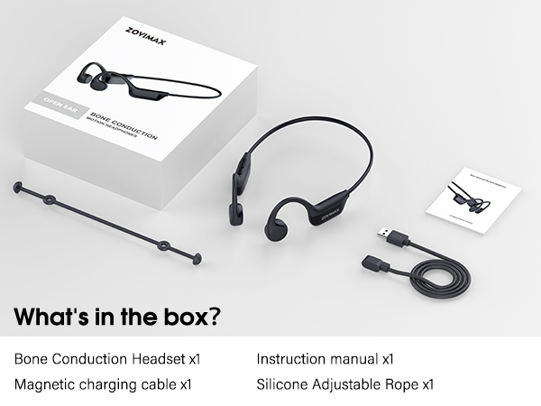 Bone Conduction Headphones Bluetooth 6.0 Earbuds