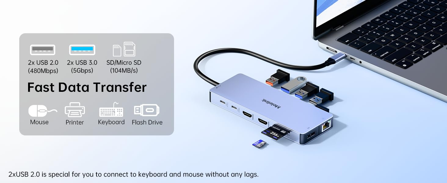 usb c hub usb-c to hdmi vga displayport adapter usb c dock 3 monitors 4 displayport
