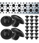 JECOMPRIS 120 Pcs Pegboard Hook Locks:Rubber Stoppers for Pegboard Hooks Lock Hook Pegboard Acces...