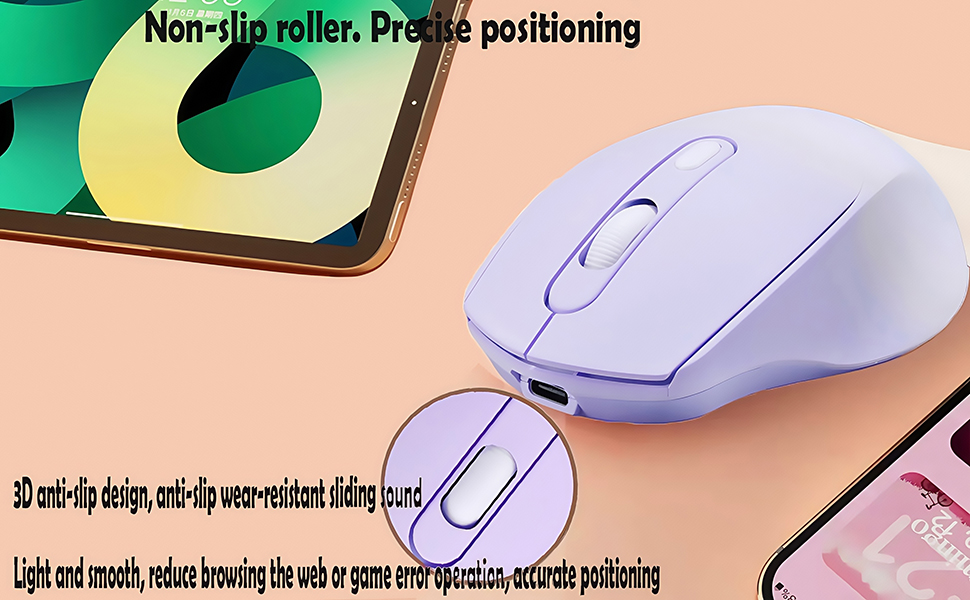 Wireless Gradient Color Rechargable Mouse ,