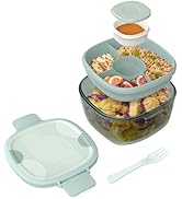 Bentgo Glass Prints All-in-One Salad Container