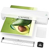 Crenova A4 Laminator Machine 9 Inch Thermal Laminator with Paper Cutter Corner Rounder A5 A6 Lami...
