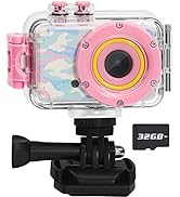Kids Camera Toys Waterproof Camera for 3-10 Boys Girls, Underwater Sports Toddler Camera Best Gif...