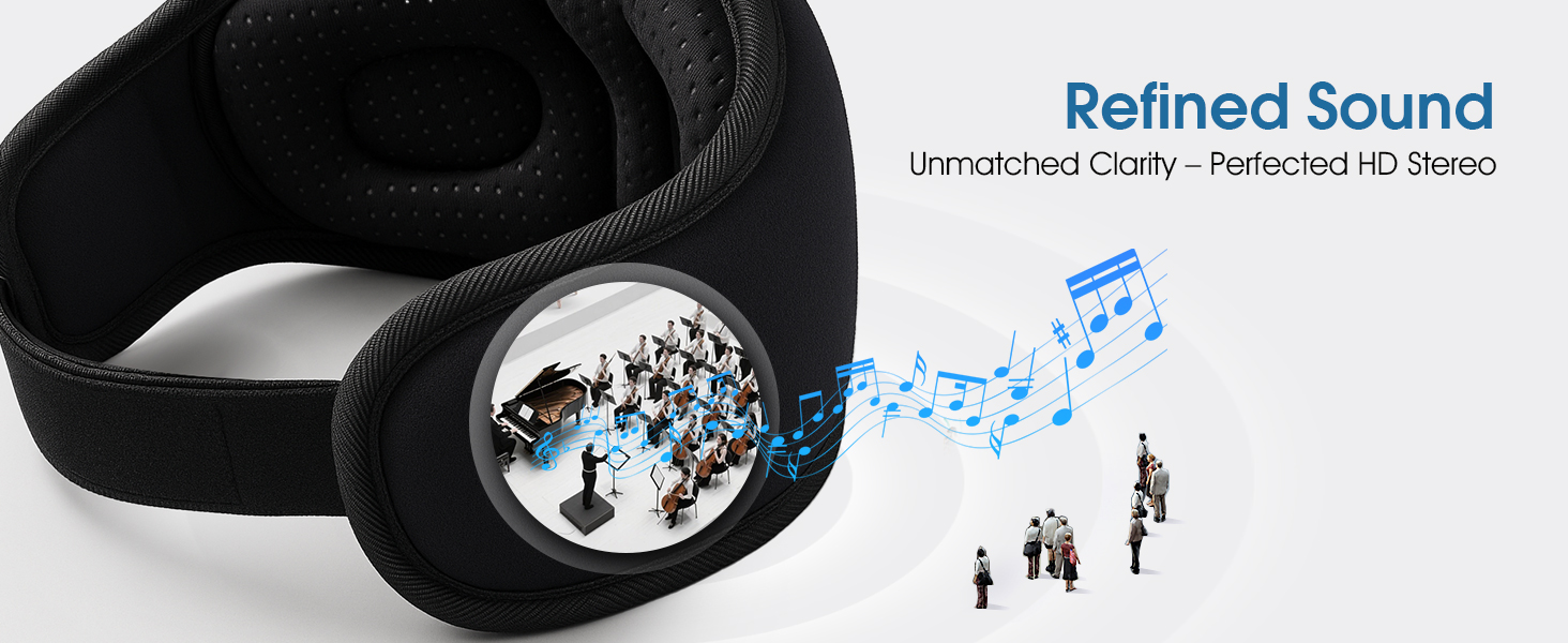 Sleep Headphones Mask Bluetooth 3D Music Eye
