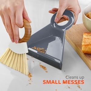 recycled plastic; dustpan and brushes