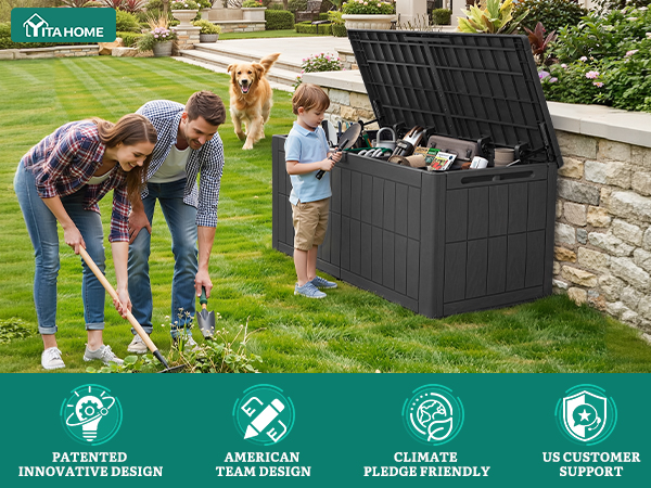 134 gallon deck box