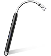 VEHHE Electric Lighter with 360° Flexible Neck, Flameless Windproof Long Candle Lighter with Led ...