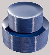 blue plastic plates