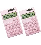 Basic Standard Calculators Small Digital Desktop Calculator with 8-Digit LCD Display, Battery Sol...