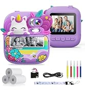 Kids Camera Instant Print, Camera for Kids with Printable Photos, Toddler Camera Toys for Childre...