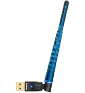 Krisnorey Long Range Upgraded Bluetooth 5.4 Adapter for PC, 5dBi High Gain Wireless USB Dongle fo...