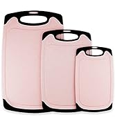 KLEX EcoWheat Cutting Board for Kitchen (Set of 3), BPA Free Food Safe Wheat straw PP material, 3...