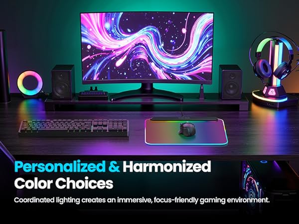 BladeHawks BX10 RGB Full Backlight Gaming Mouse Pad