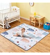 Baby Play Mat, 50’’ x 50’’ Soft Baby Floor Mat Thicker Foam Play Mat for Babies, Foldable Baby Pl...