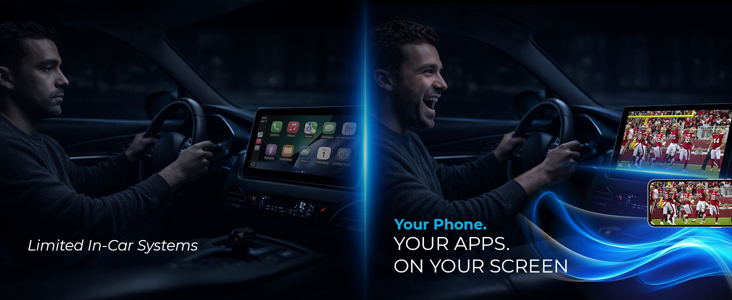 Your apps in your car screen